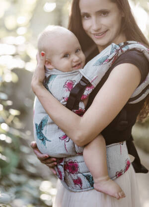 Freely Grow. Ergonomic baby carrier. Geo Navy .